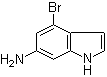 structure of CAS# 375369-03-2, 4-Bromo-1H-indol-6-amine