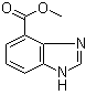 结构式 CAS# 37619-25-3, 4-苯并咪唑羧酸甲酯