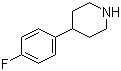 structure of CAS# 37656-48-7, 4-(4-Fluorophenyl)piperidine