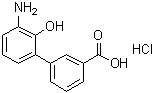 3'-Amino-2'-hydroxy-[1,1'-biphenyl]-3-carboxylic acid hydrochloride molecular structure (CAS 376591-97-8)