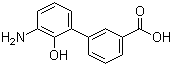 structure of CAS# 376592-93-7, 3'-Amino-2'-hydroxy-[1,1'-biphenyl]-3-carboxylic acid;3-(3-amino-2-hydroxyphenyl)benzoic acid