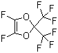 structure of CAS# 37697-64-6, 4,5-Difluoro-2,2-bis(trifluoromethyl)-1,3-dioxole;2,2-Bis(trifluoromethyl)-4,5-difluoro-1,3-dioxole; Perfluoro(2,2-dimethyl-1,3-dioxole)