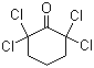 structure of CAS# 3776-30-5, 2,2,6,6-Tetrachlorocyclohexanone;NSC 238934