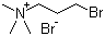 (3-溴丙基)三甲基溴化铵分子结构 (CAS 3779-42-8)