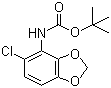 tert-Butyl (5-chloro-1,3-benzodioxol-4-yl)carbamate molecular structure (CAS 379229-84-2)