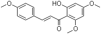 structure of CAS# 37951-13-6, (E)-1-(2-Hydroxy-4,6-dimethoxyphenyl)-3-(4-methoxyphenyl)-2-propen-1-one