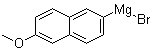 结构式 CAS# 38046-82-1, (6-甲氧基-2-萘基)溴化镁