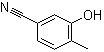 structure of CAS# 3816-66-8, 3-Hydroxy-4-methylbenzonitrile;4-Cyano-2-hydroxytoluene; 3,4-Cresotonitrile