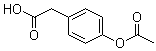 4-Acetoxybenzeneacetic acid molecular structure (CAS 38177-33-2)