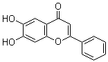 structure of CAS# 38183-04-9, 6,7-Dihydroxyflavone;6,7-Dihydroxy-2-phenyl-4H-1-benzopyran-4-one