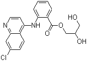 2-[(7-Chloro-4-quinolinyl)amino]benzoic acid 2,3-dihydroxypropyl ester molecular structure (CAS 3820-67-5)