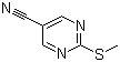 结构式 CAS# 38275-43-3, 5-腈基-2-甲硫基嘧啶