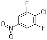structure of CAS# 3828-41-9, 4-Chloro-3,5-difluoronitrobenzen;2-Chloro-1,3-difluoro-5-nitrobenzene