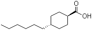 structure of CAS# 38289-30-4, trans-4-Hexylcyclohexanecarboxylic acid