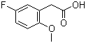 5-Fluoro-2-methoxyphenylacetic acid molecular structure (CAS 383134-85-8)