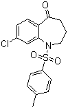 8-氯-5-氧代-1-(4-甲基苯磺酰基)-2,3,4,5-四氢-1H-苯并氮杂卓分子结构 (CAS 38314-49-7)