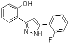 2-[5-(2-Fluorophenyl)-1H-pyrazol-3-yl]phenol molecular structure (CAS 38376-29-3)