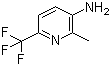 structure of CAS# 383907-17-3, 2-Methyl-6-(trifluoromethyl)-3-pyridinamine;(2-Methyl-6-trifluoromethylpyridin-3-yl)amine