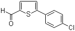 5-(4-Chlorophenyl)-2-thiophenecarbaldehyde molecular structure (CAS 38401-71-7)