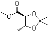 structure of CAS# 38410-80-9, Methyl (4S,5R)-2,2,5-trimethyl-1,3-dioxolane-4-carboxylate