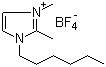 structure of CAS# 384347-21-1, 1-Hexyl-2,3-dimethylimidazolium tetrafluoroborate