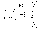 2-(2'-Hydroxy-3',5'-di-tert-butylphenyl)benzotriazole molecular structure (CAS 3846-71-7)