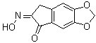 5H-Indeno[5,6-d]-1,3-dioxole-5,6(7H)-dione 6-oxime molecular structure (CAS 38489-93-9)