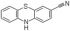 structure of CAS# 38642-74-9, 2-Cyano-phenothiazine ;Phenothiazine-2-carbonitrile