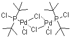 结构式 CAS# 386706-33-8, 二[P,P-二(叔丁基)氯化亚膦基]二-mu-氯二氯化二钯
