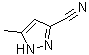 structure of CAS# 38693-82-2, 5-Methyl-1H-pyrazole-3-carbonitrile;3-Cyano-5-methylpyrazole