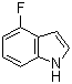 结构式 CAS# 387-43-9, 4-氟吲哚