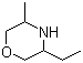 3-Ethyl-5-methylmorpholine molecular structure (CAS 38711-87-4)