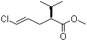 Methyl (2S,4E)-5-chloro-2-isopropylpent-4-enoate molecular structure (CAS 387353-77-7)