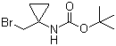 结构式 CAS# 387845-49-0, 1-(溴甲基)环丙基氨基甲酸叔丁酯