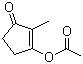 结构式 CAS# 3883-57-6, 3-(乙酰氧基)-2-甲基-2-环戊烯-1-酮
