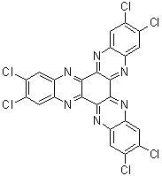 2,3,8,9,14,15-六氯二喹喔啉并[2,3-a:2',3'-c]吩嗪分子结构 (CAS 389121-44-2)