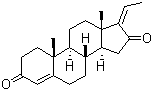 结构式 CAS# 39025-24-6, 孕二烯二酮; (17E)-孕甾-4,17(20)-二烯-3,16-二酮