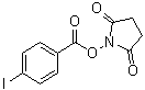 结构式 CAS# 39028-25-6, 1-[(4-碘苯甲酰基)氧基]-2,5-吡咯烷二酮