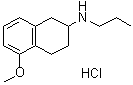 structure of CAS# 3904-24-3, 2-(n-Propylamino)-5-methoxy-1,2,3,4-tetrahydronaphthalene hydrochloride