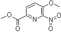 5-Methoxy-6-nitropyridine-2-carboxylic acid methyl ester molecular structure (CAS 390816-44-1)