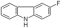 structure of CAS# 391-45-7, 3-Fluorocarbazole;3-Fluoro-9H-carbazole
