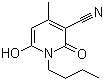 N-Butyl-3-cyano-6-hydroxy-4-methyl-2-pyridone molecular structure (CAS 39108-47-9)