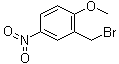 2-溴甲基-4-硝基苯甲醚分子结构 (CAS 3913-23-3)