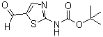 2-(叔丁氧羰基氨基)噻唑-5-甲醛分子结构 (CAS 391668-77-2)