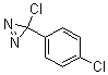 3-氯-3-(4-氯苯基)-3H-双吖丙啶分子结构 (CAS 39184-66-2)