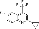 structure of CAS# 391860-73-4, 2-Cyclopropyl-6-chloro-4-(trifluoromethyl)quinoline;SM 097