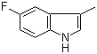 5-氟-3-甲基吲哚分子结构 (CAS 392-13-2)