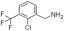 结构式 CAS# 39226-96-5, 2-氯-3-(三氟甲基)苄胺