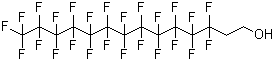 1,1,2,2-Tetrahydroperfluoro-1-tetradecanol molecular structure (CAS 39239-77-5)