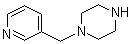 1-(3-Pyridylmethyl)piperazine molecular structure (CAS 39244-80-9)